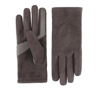 isotoner womens Water Repellent Touchscreen Microsuede Shortie Gloves, Ash, L/XL