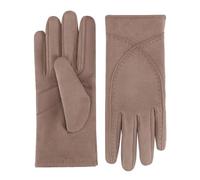 Isotoner Women's Water Repellent Touchscreen Microsuede Shortie Gloves, Camel, S/M