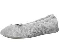 Isotoner Womens Women's Chevron Slip on Clog Slippers with Moisture Wicking for Indoor/Outdoor Comfort and Arch Support Grey Size: 7.5-8