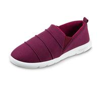 isotoner Zenz Women's Serenity Stretch Satin Slipper, Slip-On Shoe, Wild Rose, 8