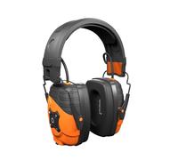 ISOtunes Bluetooth hearing protection with bluetooth, Bluetooth earmuffs and ear protection for lawn mowing | bluetooth ear protection (Safety Orange - Headband Style)