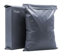 iSOUL 10x Large Mailing Bags, 17x24 Strong Large Vinted Mailing Postal Postage Bags [Use in Parcel, Delivery, Shipping, Mail, Package] [43.2cmx61cm] Grey Bag