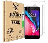 iSOUL [3 Pack] Screen Protector for iPhone 8 Plus 7 Plus Tempered Glass Film 9h HD, 0.26mm Premium Shatterproof Protection 5.5" inch [3D Touch Compatible]