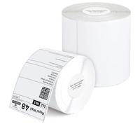 iSOUL 4X6 Direct Thermal Printer Labels 1 Roll 100mmx150mm [ 500 Labels ] White Permanent Adhesive Shipping Labels Rolls Compatible with Etsy, Shopify, Ebay, Amazon, Royal Mail, FedEx 6x4 Labels