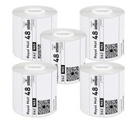 iSOUL 4X6 Direct Thermal Printer Labels 5 Rolls 100mm x 150mm [2500 Labels] White Permanent Adhesive Shipping Labels Rolls Compatible with Etsy Shopify Ebay Amazon Royal Mail FedEx 5 Rolls Pack