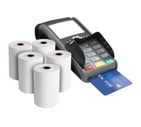iSOUL 57 x 40mm Till roll, Card Machine Paper Rolls, 5 Pack POS, PDQ Rolls, Thermal Receipt Printer Rolls for Credit Card Machine Rolls, EPOS Compatible with Clover Flex Verifone Ingenico Paypoint