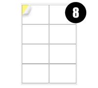 A4 Labels 8 Per Sheet, 20 Sheets 160 Sticky Label, Address Labels, Printer Labels, iSOUL Self Adhesive Printable A4 Sticker Paper for Printing, Laser Labels Stickers [Quickdry]