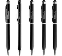 iSOUL Black Stylus Touch Pen, Stylus Pens for Touch Screens iPad, iPad 10.2 inch 2020 (8th Gen), iPhone, Samsung Galaxy, OnePlus, Google Pixel, Tablets & More Metal Ball Pen Stylus