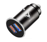 iSOUL Car Charger, USB Car Cigarette Lighter 12V/24V (5V/5A/30W) 4.8A (Qualcomm Certified) USB Car Chargers Adapter 2-Port, Fast Charging for iPhone 12 11 X Pro Max SE Samsung Galaxy iOS Android