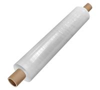 iSOUL Clear Shrink Wrap, Cling Film Roll Strong Heavy Duty Pallet Stretch Plastic Roll for Moving House, Furniture wrap, Parcel Packaging Extended Core 400mm x 300 Meter [20 MU] 1.95kg