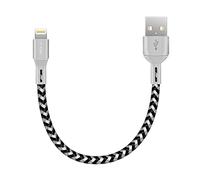 iSOUL Lightning iPhone Charger Cable, 15CM Short Braided USB Cord for iPhone 13/12/11/Pro/XS/Max/XR/X/10/8/7/6s Plus, iPad Air/Pro/Mini, iPod [Ultra Fast Sync & Charging]