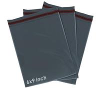 iSOUL Mailing Bags - 50 Grey Parcel Bags, 6 x 9 Size, Durable for Large & Small Postal Delivery, Suitable for Business & Personal Use