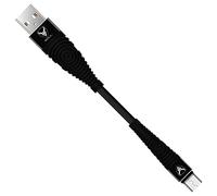 iSOUL Micro USB Cable [Heavy Duty] Nylon Braided Data Sync Fast Charger Charging Cable Lead Cord Compatible with Samsung, Nexus, Huawei, Sony, Android Smartphone, LG, HTC, PS4 and More (15cm, Black)