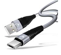 iSOUL Micro USB Cable [Heavy Duty] Nylon Braided Data Sync Fast Charger Charging Cable Lead Cord Compatible with Samsung, Nexus, Huawei, Sony, Android Smartphone, LG, HTC, PS4 and More (2m, Grey)