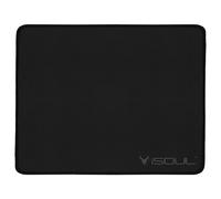 iSOUL Mouse Mat, Mice Pad with Non-Slip Rubber Base, Neoprene Durable Stitched Edges, Neoprene Smooth Surface for Laser and Optical Mouse Pad Black
