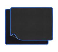 iSOUL Mouse Pad, Mice Pad with Non-Slip Rubber Base, Mouse Mats for Computers Durable Red Stitched Edges, Neoprene Smooth Surface for Laser and Optical Mouse Mat, Blue Boarder