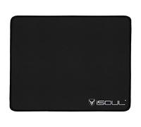 iSOUL Mouse Pad, Mice Pad with Non-Slip Rubber Base, Mouse Mats for Computers Durable Stitched Edges, Neoprene Smooth Surface for Laser and Optical Mouse Mat, Black