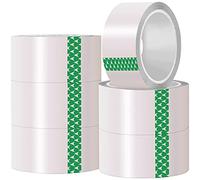 iSOUL Packing Tape/Parcel Tape - 6 Pack Rolls of Heavy Duty Clear Tape, 48mm x 66m for Parcels, Packaging and Boxes, Strong, Secure and Sticky Seal | Clear Parcel Tape