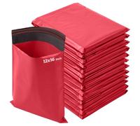 iSOUL Poly Mailer Bags 12x16 Self-Seal, Shipping Envelopes Strong, Waterproof, Tamper-Proof Polythene Packaging for Clothes, Bedding & Parcel Bag Shipping Post Bag Envelopes 50 Pack Red