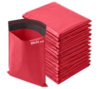 iSOUL Poly Mailer Bags 12x16 Self-Seal, Shipping Envelopes Strong, Waterproof, Tamper-Proof Polythene Packaging for Clothes, Bedding & Parcel Bag Shipping Post Bag Envelopes 50 Pack Red