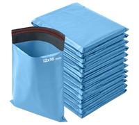 iSOUL Poly Mailer Bags 12x16 Self-Seal, Shipping Envelopes Strong, Waterproof, Tamper-Proof Polythene Packaging for Clothes, Bedding & Parcel Bag Shipping Post Bag Envelopes 50 Pack Blue