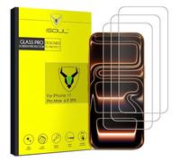 iSOUL Screen Protector for iPhone 17 Pro Max 6.9 Inch Tempered Glass Film Full Coverage, Screen Protector for iPhone 17 Pro Max / 16 Pro Max [ Case Friendly ] Clear 3 Pack