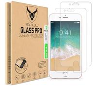 iSOUL Screen Protector for iPhone 8 and iPhone 7, iPhone 6s, iPhone SE 2020, 4.7-Inch, Case Friendly, Tempered Glass Film, 2-Pack