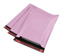 iSOUL Strong Large Grey Mailing Postal Postage Bags 12 x 16" Packaging Mailers, iSOUL [Use in Parcel, Delivery, Shipping, Mail, Package] [Plastic Envelopes] Baby Pink 100 Pack
