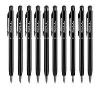 iSOUL Stylus Pen Pack of 10, Compatible with iPad, iPhone, Samsung Galaxy & More, Black