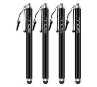 ISOUL Stylus Touch Pen, [4 PACK] Styli Capacitive Touchscreen Pen Steel Stylus For All Smartphones, iPhone, iPad Mini, Pro, Galaxy, Note, Tab, Nexus, OnePlus, Stylus Pens for Tablets
