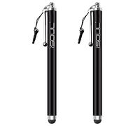 iSOUL Stylus Touch Pen, Styli Capacitive Touchscreen Pen Aluminum Stylus For Smartphones, iPhone, iPad Mini, Galaxy, Note, Tab, Nexus, Nokia, Blackberry, OnePlus, & Tablets (Black)
