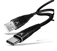 iSOUL USB C Cable [1M] Data Sync High Speed Charging Nylon Braided Type C Fast Charger Lead Cord for Samsung Galaxy, Huawei MacBook Xperia OnePlus, Google Pixel, Oculus Quest, iPad 10.2" 2020 8th Gen
