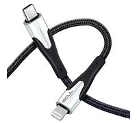 iSOUL USB C to Lightning iPhone Charger Cable, 3.5ft/1m for iPhone 13/12/11/ Pro/Max/X/XS/XR/XS Max/ 8/ Plus, Supports Power Delivery (For Use With Type C Chargers)