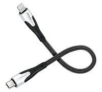 iSOUL USB C to Lightning iPhone Short Charger Cable, 15CM/0.5ft for iPhone 13/12/11/ Pro/Max/X/XS/XR/XS Max/ 8/ Plus, Supports Power Delivery (For Use With Type C Chargers)