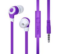 iSound DGHP-5709 EM-150 Stereo Earbuds with Mic & Volume Control Purple/White
