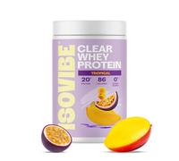 Isovibe Clear Whey Protein Powder Tropical (20 Servings) Mango & Passion Fruit Flavour Protein Water | Zero Added Sugar | High Protein 20g Per Serving