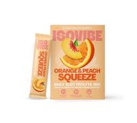 ISOVIBE Electrolyte Sachets Orange & Peach Squeeze - Hydration Powder with Vitamin C, B6 & B12 | No Added Sugar, Immune Support, Energy Boost | 10 Single-Serve Sachets for Daily, Workout & Travel
