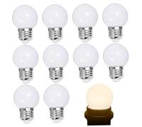 ISOYTERO 10Pcs Small Light Bulbs, 3W Soft White LED Light Bulbs 3000k for Bedroom, Ceiling Fan, Table Lamp