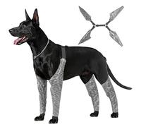 ISOYTERO Dog Sleeve to Prevent Licking Waterproof Urine-Proof Dog Leggings Stretch Leg Covers Adjustable Leg Sleeves with Front and Back for Indoor Outdoor Supplies XL Sleeve to P