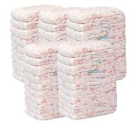 ISOYTERO Doggie Diapers for Female Dogs 5 Bags/50Pcs Disposable High Absorbent Dog Diapers Elastic Breathable Leakproof Deodorant Pet for Female Dogs Cats in Season, S 1-2kg Doggie fo