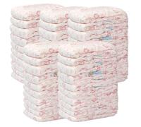 ISOYTERO Doggie Diapers for Female Dogs 5 Bags/50Pcs Disposable High Absorbent Dog Diapers Elastic Breathable Leakproof Deodorant Pet for Female Dogs Cats in Season, M 2-4kg Doggie fo