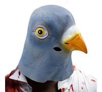 ISOYTERO Pigeon Mask, Latex Full Head Bird Mask With Air Holes, Pigeon Halloween Costumes For Halloween Costume Party Cosplay