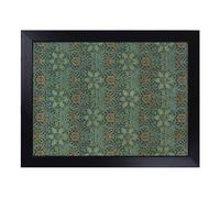 Ispahan Print By William Morris | Lap Tray with Padded Cushion, Portable Surface with Bean Bag Base, Perfect Surface for Working, Crafting, TV Eating and Laptop Use