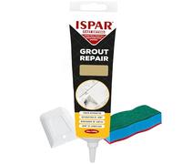 Ispar Tile Grout, 400 g Beige Grout Reviver, Fast Drying Premixed Grout Repair Kit with Spatula & Sponge, Ideal for Bathroom, Kitchen & Floor Tiles Renewal