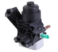 iSpchen Engine Oil Filter Base Housing Assembly with Sensors 03N115389A for Audi A3 for Seat Leon for Skoda Octavia for V-W Golf 2.0 TDI Engine Oil Filter Housing with Cooler Replacement 03N115389B