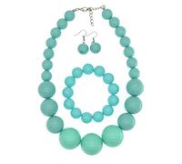 iSPECIAL Chunky Simple Layer Stylish Faux Pearl with Crystal Bead Necklace for Women Discover the Epitome of Sophistication Elevate your Look with the Harmonious Fusion of Faux Pearls and Shimmering