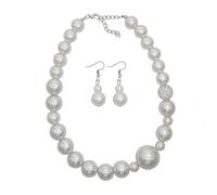 iSPECIAL Chunky Simple Layer Stylish Faux Pearl with Crystal Bead Necklace for Women Discover the Epitome of Sophistication Elevate your Look with the Harmonious Fusion of Faux Pearls and Shimmering