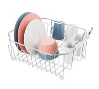 iSPECLE Small Sink Dish Drainer Rack, Stainless Steel Washing Up Rack