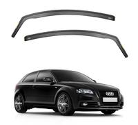 iSpeed Premium Wind Deflectors for AUDI A3 / S3 8P MK2 3-doors 2004-12 2-pc - Keep Your Car Ventilated in Rain - Reduce Wind Turbulence - Tinted, In-Channel Type
