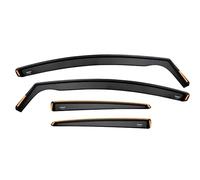 iSpeed Premium Wind Deflectors for AUDI A6 C6 Saloon 4-door 2004-2011 4-pc - Keep Your Car Ventilated in Rain - Reduce Wind Turbulence - Tinted, In-Channel Type